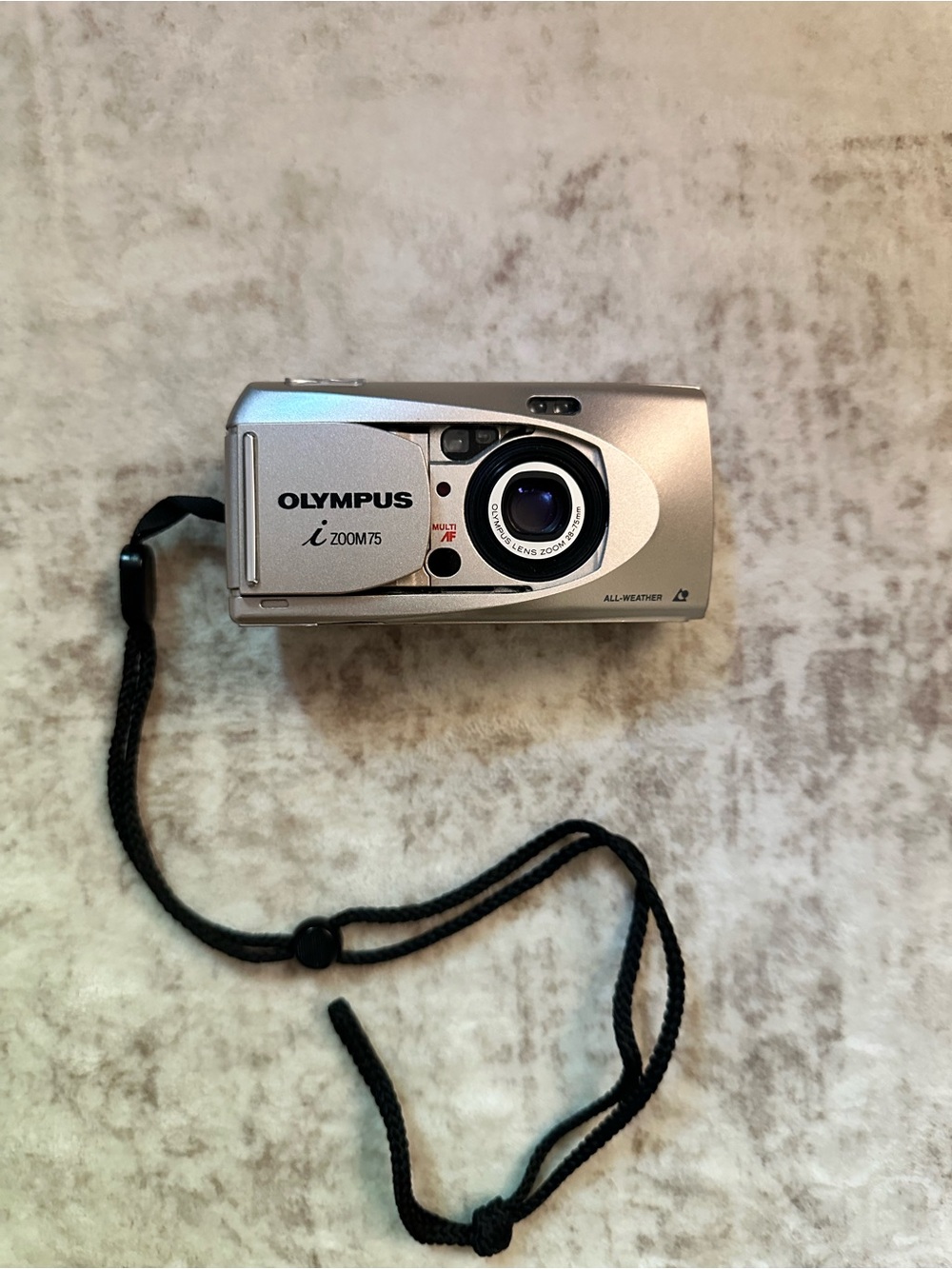 Olympus i Zoom 75 Silver APS Point & Shoot Film Camera Tested - Working